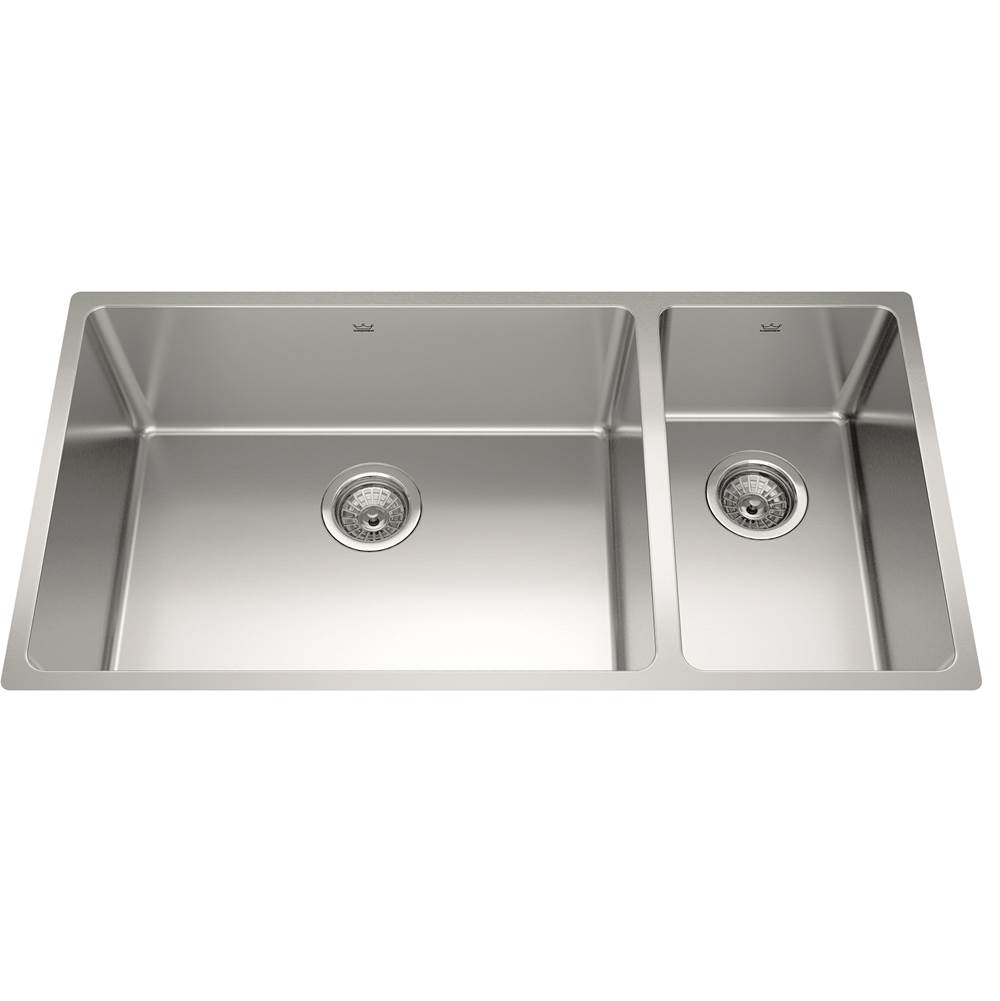 Kindred Undermount Double Bowl Sink Kitchen Sinks item BCU1836R-9N