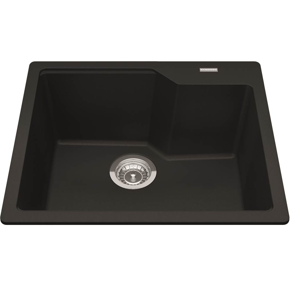 Kindred Drop In Single Bowl Sink Kitchen Sinks item MGSM2022-9MBKN