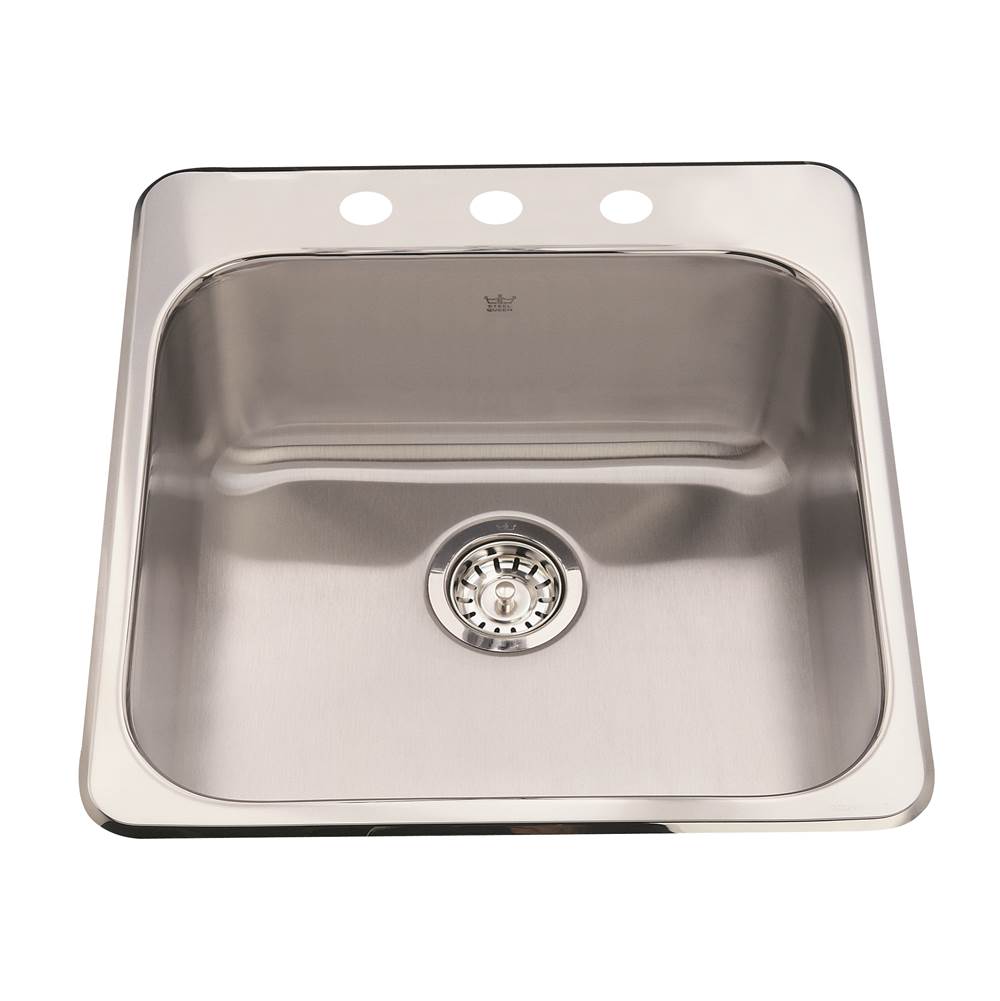 Kindred Drop In Single Bowl Sink Kitchen Sinks item QSL2020-7-3N