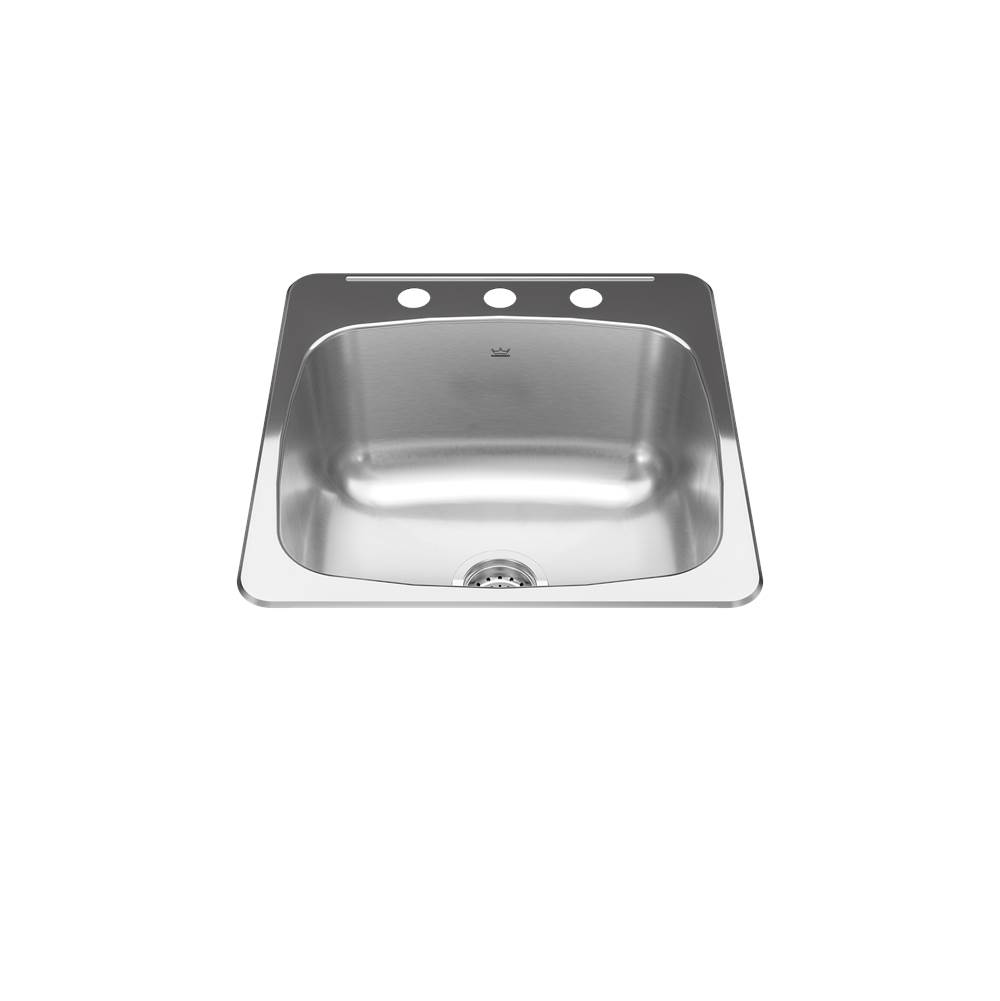 Kindred Drop In Single Bowl Sink Kitchen Sinks item RSL2020-10-3N