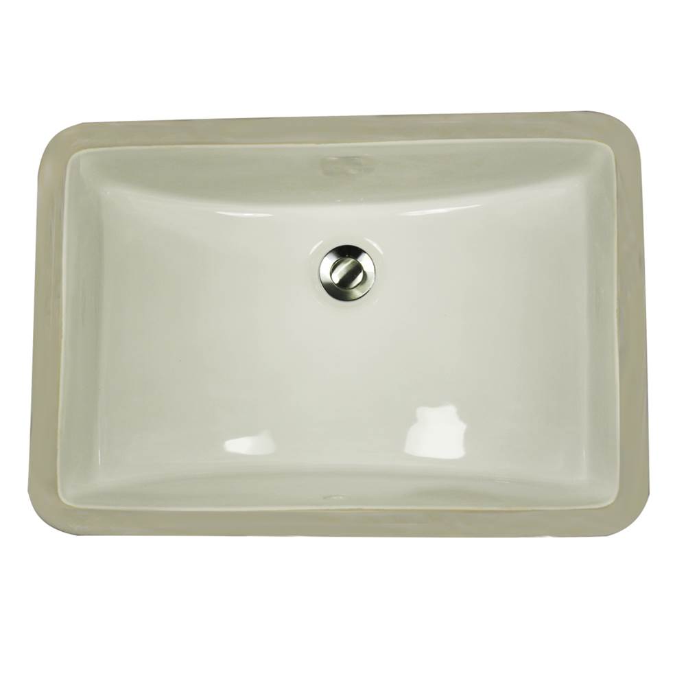 Russell HardwareNantucket Sinks18 Inch X 12 Inch Undermount Ceramic Sink In Bisque