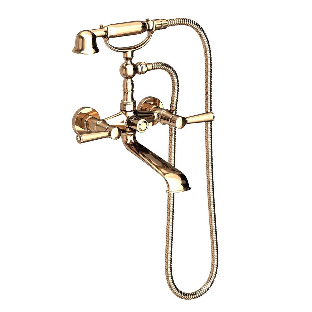 Newport Brass Deck Mount Roman Tub Faucets With Hand Showers item 1200-4283/24A