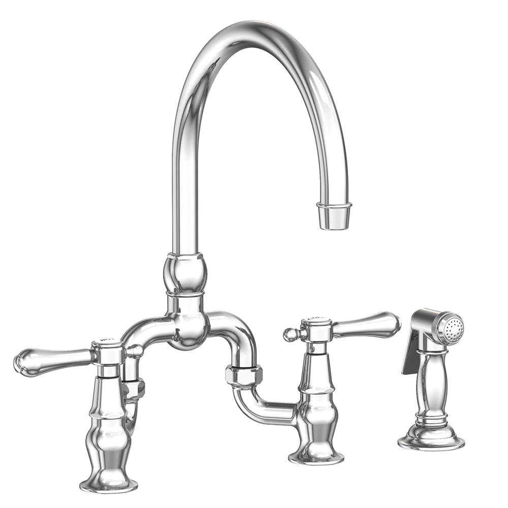 Russell HardwareNewport BrassChesterfield Kitchen Bridge Faucet with Side Spray