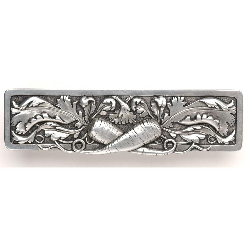 Russell HardwareNotting HillLeafy Carrot Pull Brilliant Pewter