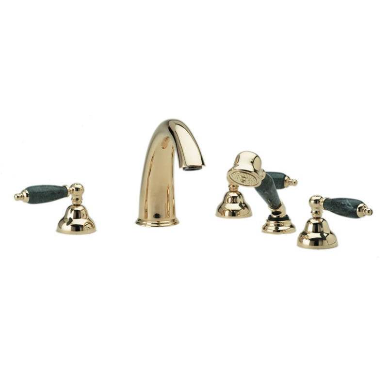 Phylrich Deck Mount Roman Tub Faucets With Hand Showers item K2158FT1/05W