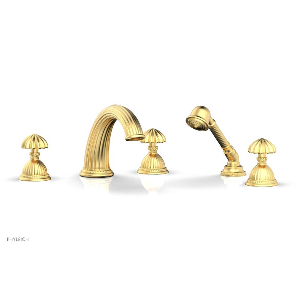 Phylrich Deck Mount Roman Tub Faucets With Hand Showers item K2361P1/24B
