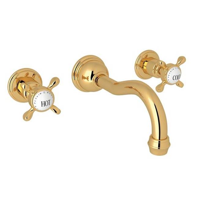 Russell HardwareRohlEdwardian™ Wall Mount Lavatory Faucet Trim With Column Spout