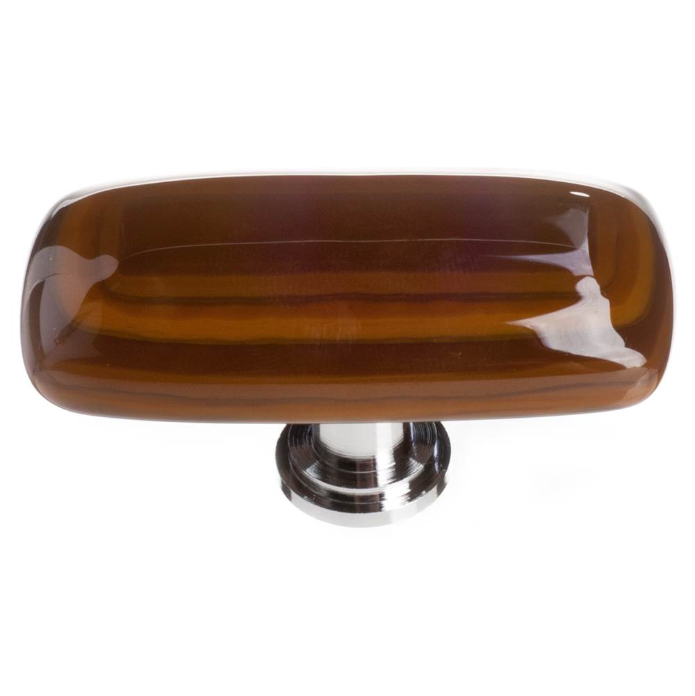 Russell HardwareSiettoStratum Woodland & Umber Long Knob With Oil Rubbed Bronze Base