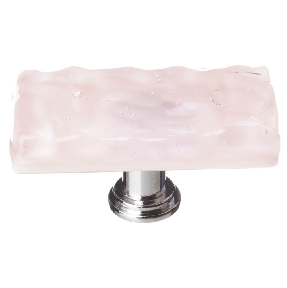 Russell HardwareSiettoGlacier Rose Long Knob With Oil Rubbed Bronze Base
