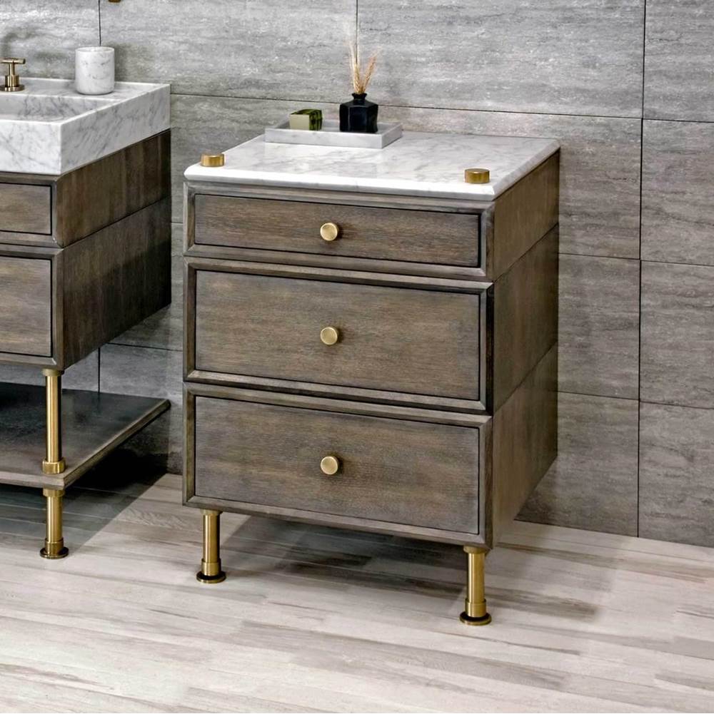 Stone Forest Side Cabinet Bathroom Furniture item PFS-STG-24-MB-STBL-WLNT CA