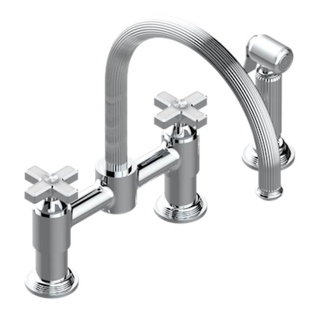 Russell HardwareTHGTwo Hole Bridge Kitchen Faucet With Side Spray