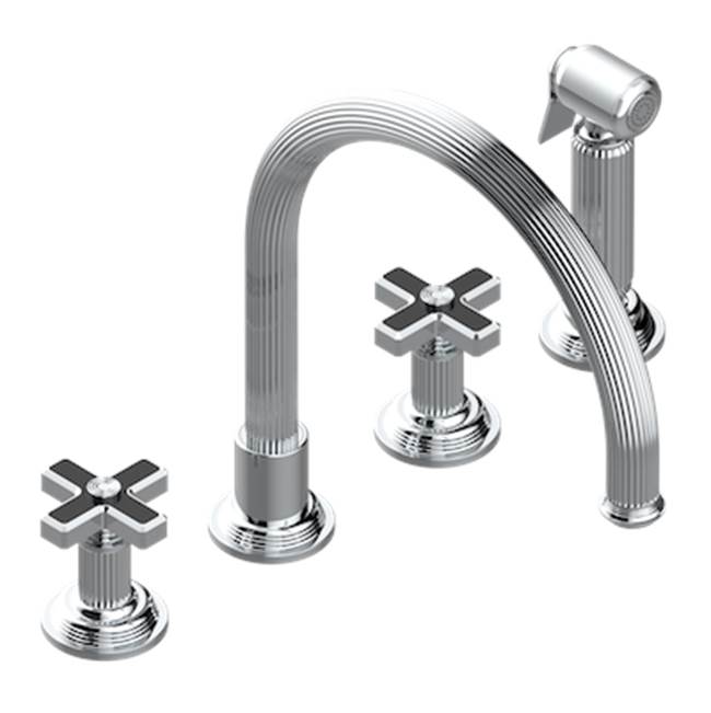 Russell HardwareTHGThree Hole Kitchen Faucet With Side Spray