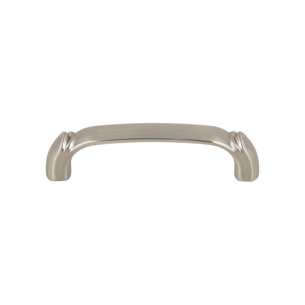 Russell HardwareTop KnobsPomander Pull 3 3/4 Inch (c-c) Brushed Satin Nickel