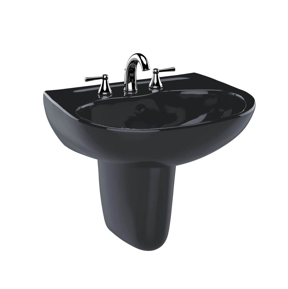 Russell HardwareTOTOToto® Supreme® Oval Wall-Mount Bathroom Sink And Shroud For 8 Inch Center Faucets, Ebony