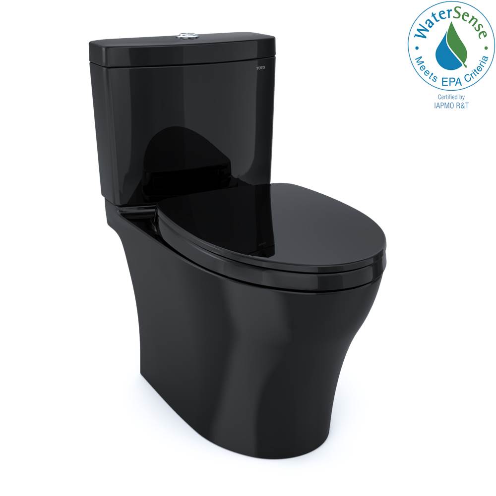 Russell HardwareTOTOToto® Aquia® Iv Two-Piece Elongated Dual Flush 1.28 And 0.9 Gpf Universal Height Toilet, Washlet®+ Ready, Ebony