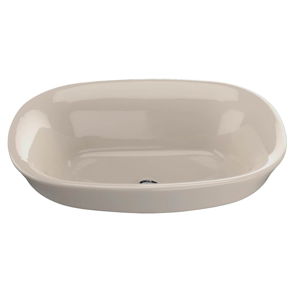 Russell HardwareTOTOToto® Maris™ Oval Semi-Recessed Vessel Bathroom Sink With Cefiontect, Bone