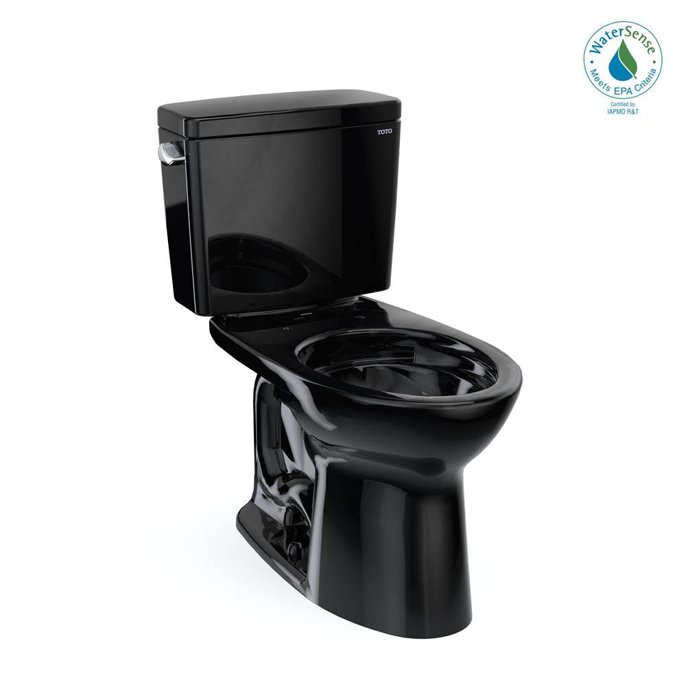 Russell HardwareTOTOToto® Drake® Two-Piece Elongated 1.28 Gpf Universal Height Tornado Flush® Toilet, Ebony