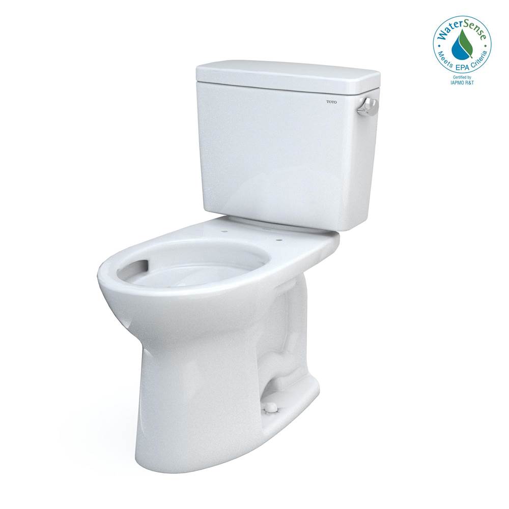 Russell HardwareTOTOToto® Drake® Two-Piece Elongated 1.28 Gpf Universal Height Tornado Flush® Toilet With Cefiontect® And Right-Hand Trip Lever, 10 Inch Rough-In, Cotton White
