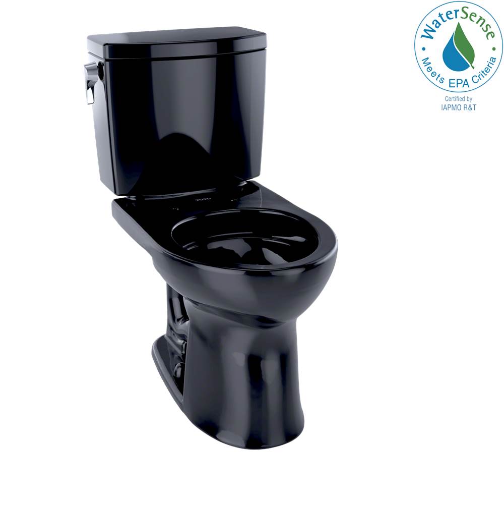Russell HardwareTOTOToto® Drake® II 1G® Two-Piece Round 1.0 Gpf Universal Height Toilet, Ebony
