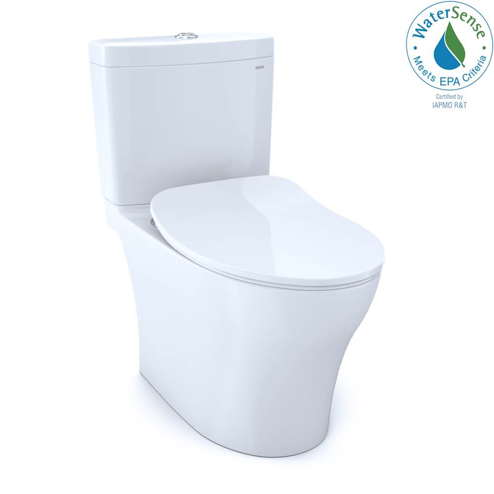 Russell HardwareTOTOAquia® IV 1G® Two-Piece Elongated Dual Flush 1.0 and 0.8 GPF Toilet with CEFIONTECT® and SoftClose® Seat, WASHLET®+ Ready, Cotton White