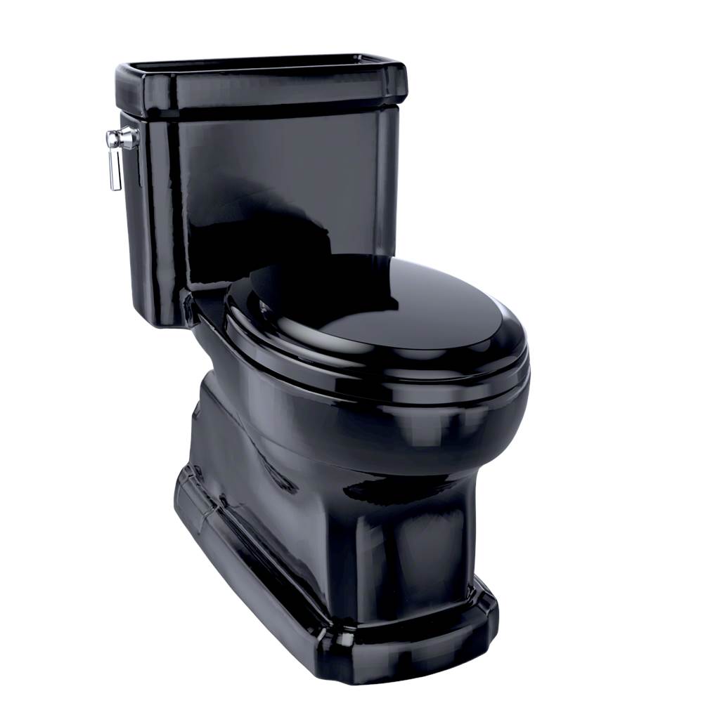 Russell HardwareTOTOTOTO Eco Guinevere Elongated 1.28 GPF Universal Height Skirted Toilet with SoftClose Seat, Ebony - MS974224CEFNo.51