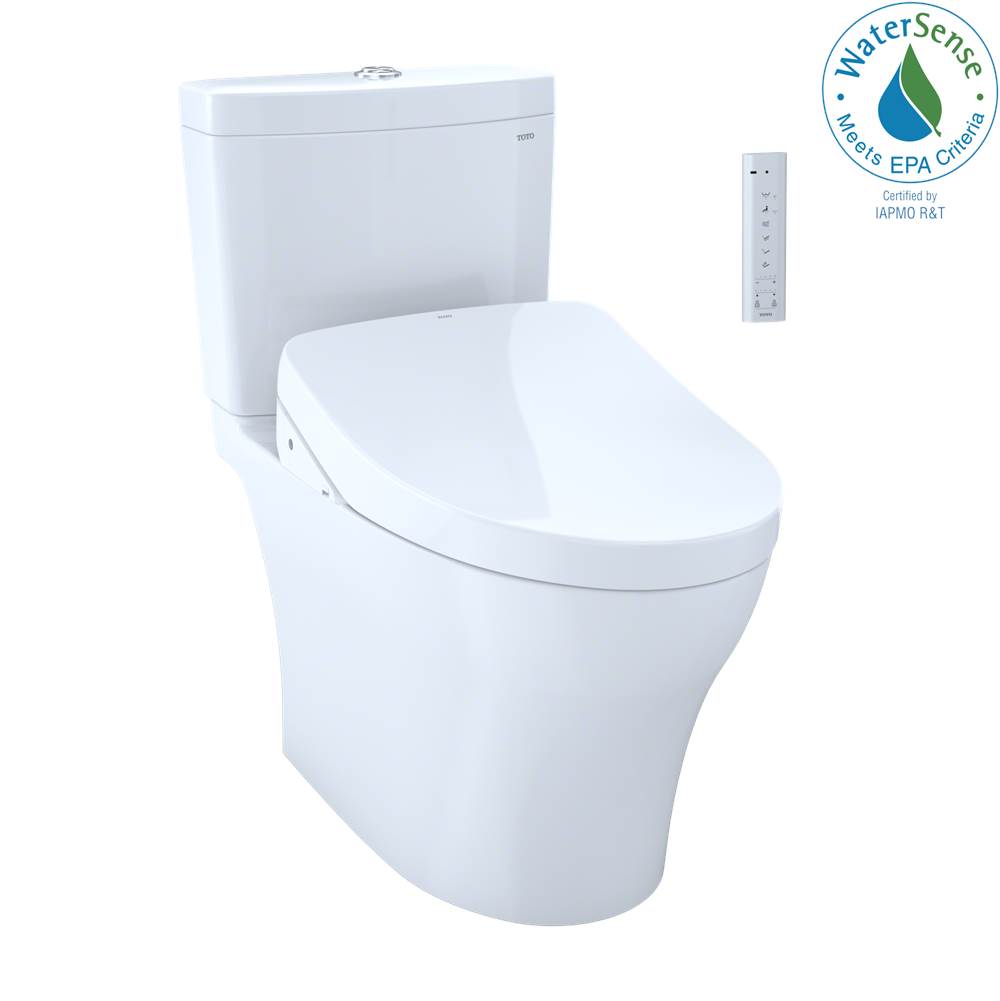 Russell HardwareTOTOToto Washlet®+  Aquia Iv Two-Piece Elongated Dual Flush 1.28 And 0.9 Gpf Toilet And With Auto Flush S550E Bidet Seat, Cotton White