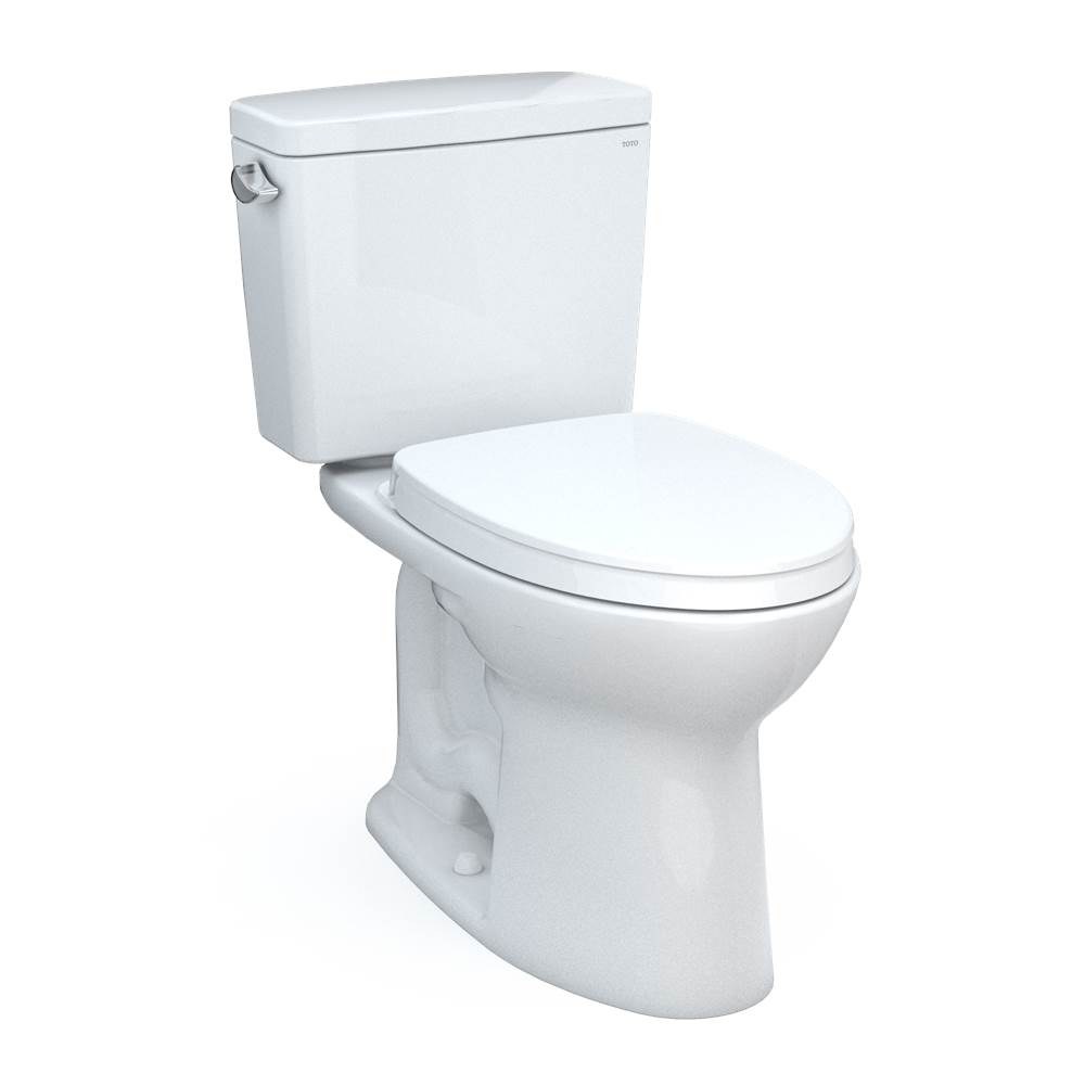Russell HardwareTOTOToto® Drake® Two-Piece Elongated 1.6 Gpf Universal Height Tornado Flush ® Toilet With 10 Inch Rough-In, Cefiontect®,  And Softclose® Seat, Washlet®+ Ready, Cotton White