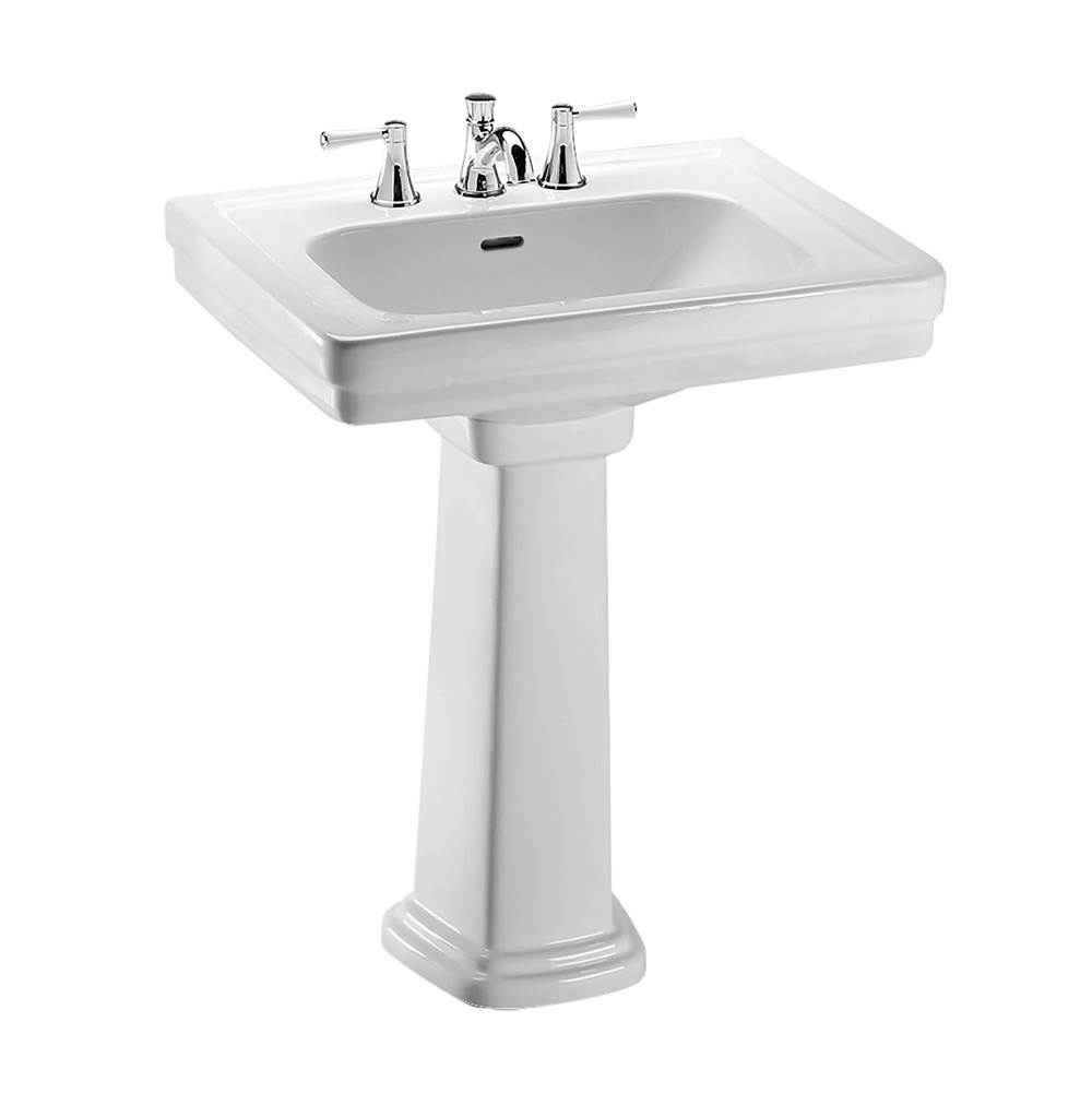 Russell HardwareTOTOToto® Promenade® 27-1/2'' X 22-1/4'' Rectangular Pedestal Bathroom Sink For 4 Inch Center Faucets, Cotton White