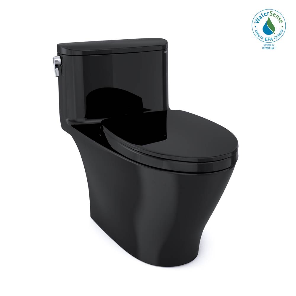 Russell HardwareTOTOToto® Nexus® One-Piece Elongated 1.28 Gpf Universal Height Toilet With Ss124 Softclose Seat, Washlet+ Ready, Ebony