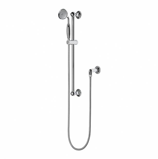 Russell HardwareWaterworksEaston Classic Handshower On Bar with Metal Handle in Copper, 2.5gpm