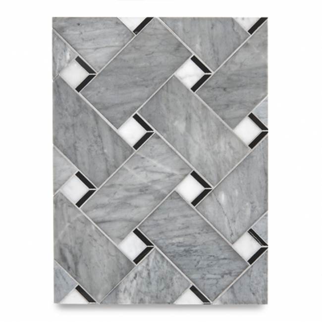 Russell HardwareWaterworksMasterPiece Lattice Weave Petite Mosaic in Stone Group 1 and 2