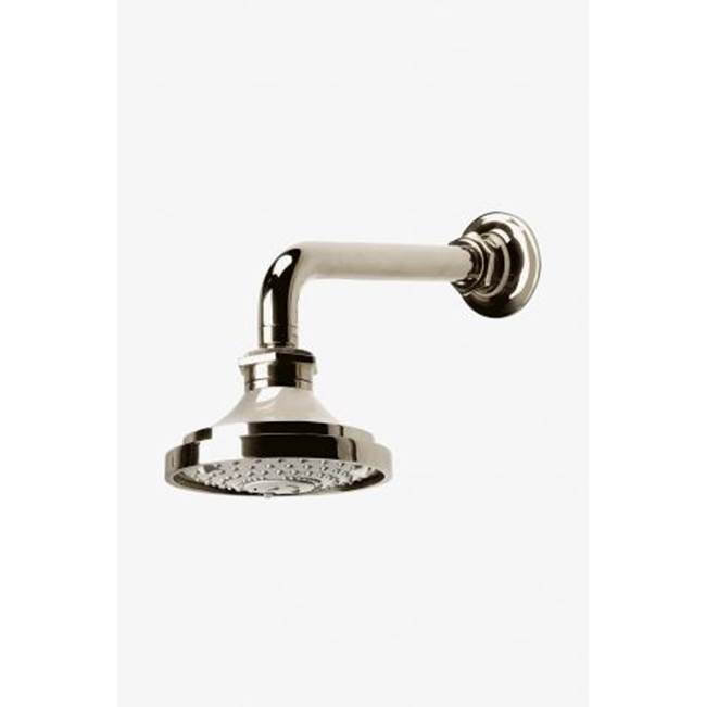 Russell HardwareWaterworksHenry 5 1/8''  Shower Head, Arm and Flange with Adjustable Spray in Dark Nickel, 1.75gpm