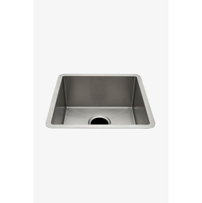 Russell HardwareWaterworksKerr 16 7/8'' x 16 7/8'' Stainless Steel Undermount Prep Sink with Rear Drain
