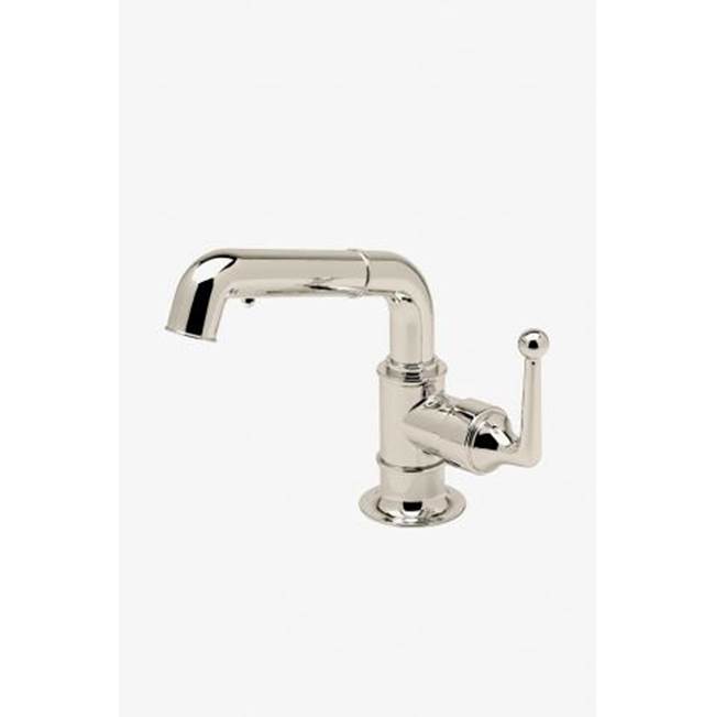 Russell HardwareWaterworksDash One Hole Integrated Pull Spray Kitchen Faucet with Lever Handle in Brass, 1.75gpm (6.6L/min)