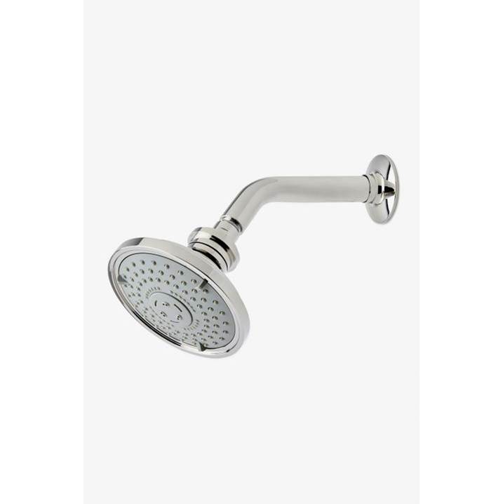 Russell HardwareWaterworksDISCONTINUED Riverun 5'' Showerhead with 8'' Wall Mounted 45 Degree Shower Arm in Gold, 1.75gpm (6.6L/min)
