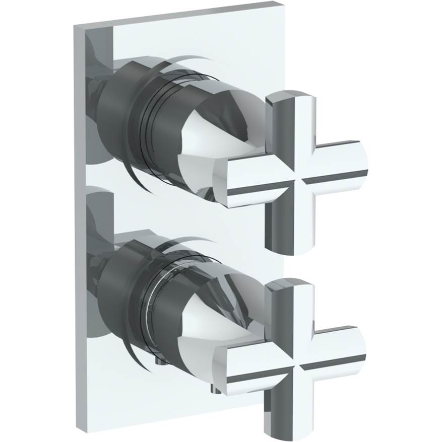 Russell HardwareWatermarkWall Mounted Mini Thermostatic Shower Trim with built-in control, 3 1/2'' x 6 1/4''.