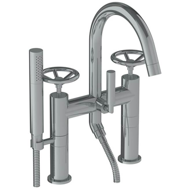 Watermark Deck Mount Roman Tub Faucets With Hand Showers item 31-8.2-BK-WH