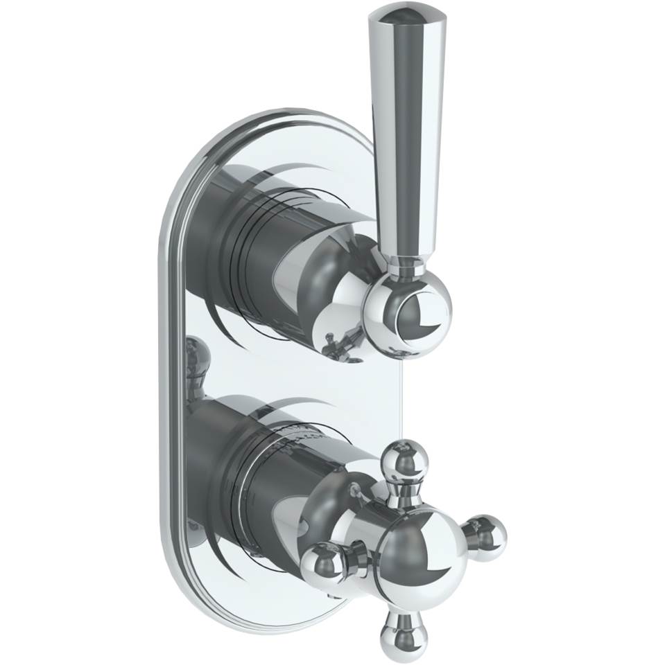 Russell HardwareWatermarkWall Mounted Mini Thermostatic Shower Trim with built-in control, 3 1/2'' x 6 1/4''.