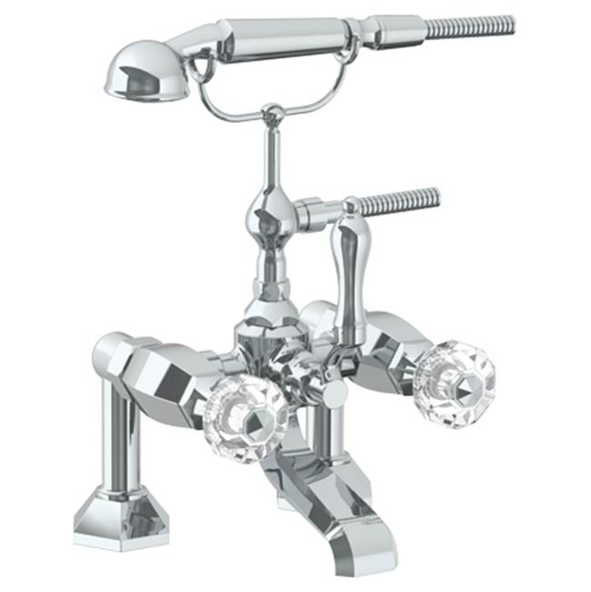 Watermark Deck Mount Roman Tub Faucets With Hand Showers item 314-8.2-CRY5-PT