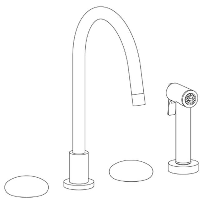 Watermark Deck Mount Kitchen Faucets item 36-7.1G-WM-AGN