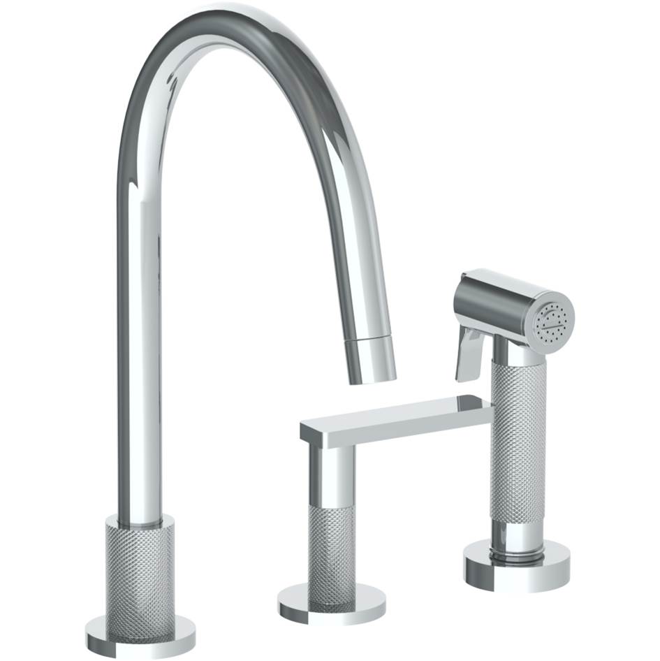 Watermark Deck Mount Kitchen Faucets item 70-7.1.3GA-RNK8-MB