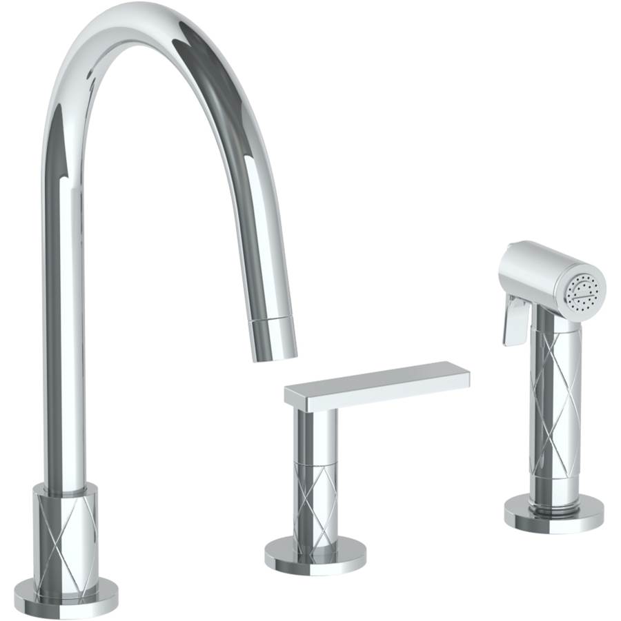 Watermark Deck Mount Kitchen Faucets item 71-7.1.3GA-LLD4-MB