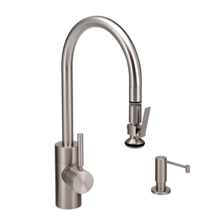Russell HardwareWaterstoneWaterstone Contemporary PLP Pulldown Faucet - Lever Sprayer - 2pc. Suite