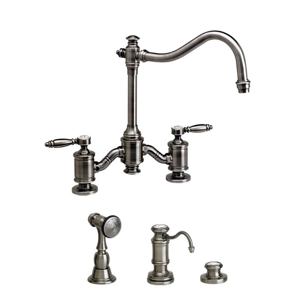 Russell HardwareWaterstoneWaterstone Annapolis Bridge Faucet - Lever Handles - 3pc. Suite