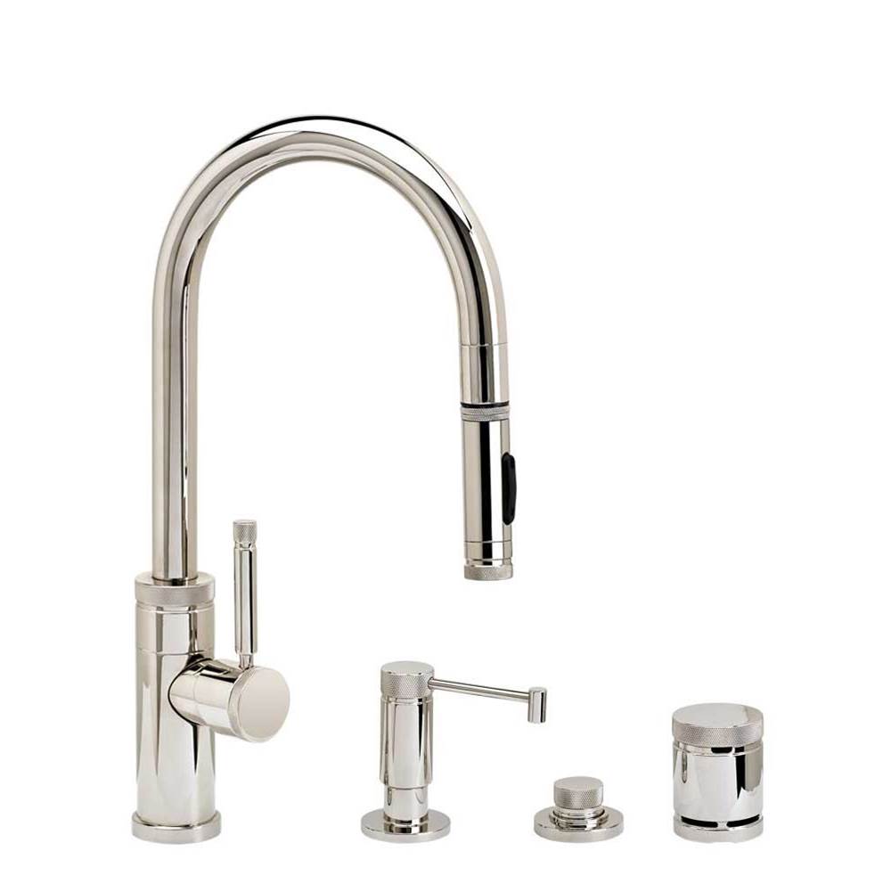 Russell HardwareWaterstoneWaterstone Industrial Prep Size PLP Pulldown Faucet - Toggle Sprayer - 4pc. Suite
