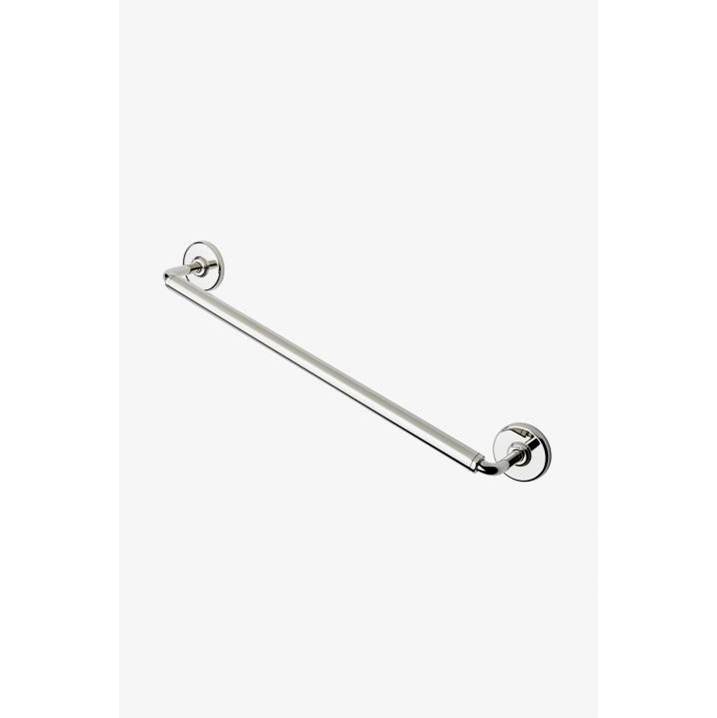 Russell HardwareWaterworks StudioCOMMERCIAL ONLY Ludlow Volta 24'' Single Towel Bar in Shiny Dark Nickel PVD